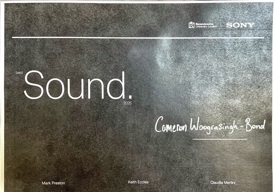 Best Sound 2025 award — Ravensbourne University in partnership with Sony